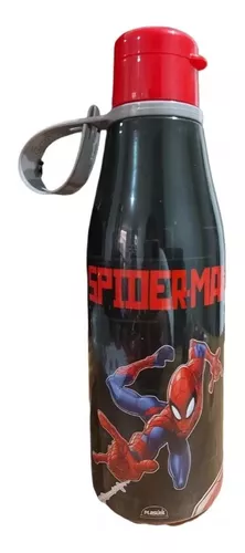 Botella Plástico 530 Ml Abre Fácil Spiderman Marvel Oficial