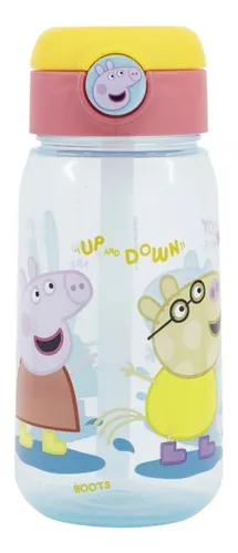 Botella Plástica Active Peppa Pig Pajita Botón Apertura 510