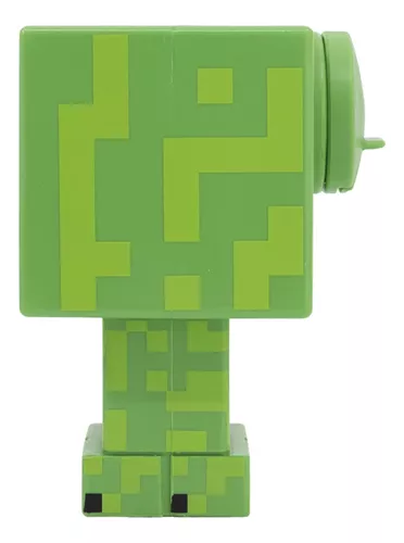 Botella Creeper Forma 3d Minecraft 490 Ml Mini Niño 15x7,5