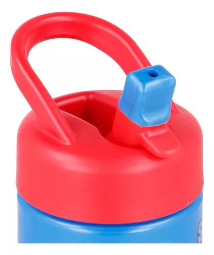 Botella Plástico 410 Ml Super Mario Bros Pajita Libre Bpa