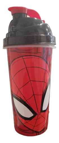 Vaso / Botella Milkshake 580ml Plástico Spiderman Marvel