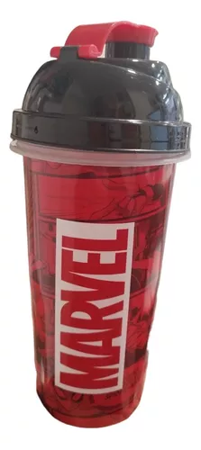 Vaso / Botella Milkshake 580ml Plástico Spiderman Marvel