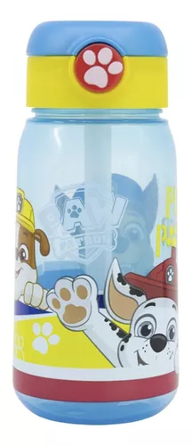 Botella Plástica Active Paw Patrol Pajita Botón Apertura 510