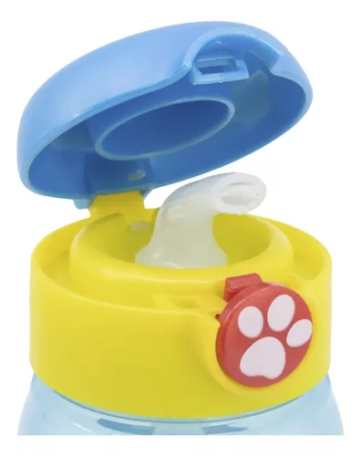 Botella Plástica Active Paw Patrol Pajita Botón Apertura 510