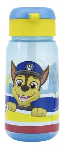 Botella Plástica Active Paw Patrol Pajita Botón Apertura 510