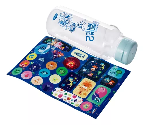 Botella Plastica Fun Intensamente 600 Ml Con Stickers