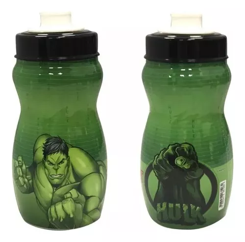 Botella Plástico 300ml Hulk Marvel Avengers Original Oficial