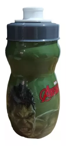 Botella Plástico 300ml Hulk Marvel Avengers Original Oficial