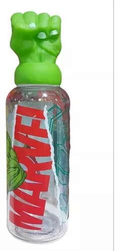 Botella Con Tapa 3d Hulk 560 Ml Plastico Cabeza