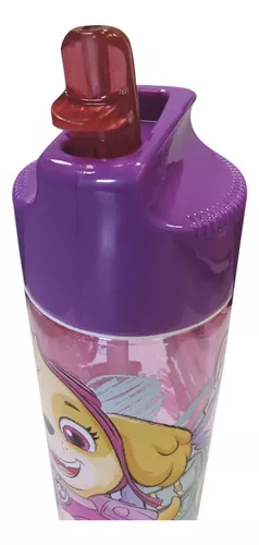 Botella Tritán Paw Patrol 430 Ml Con Pajita Libre Bpa