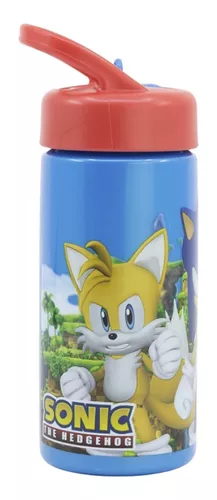 Botella Plástico 410 Ml Sonic Libre Bpa Pajita Rebatible