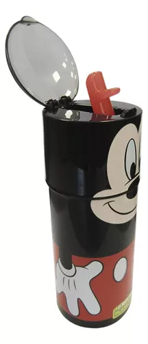 Botella De Plástico 350 Ml Sipper Pajita Mickey Mouse Disney