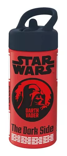 Botella Plástico 410 Ml Star Wars Libre Bpa Pajita Rebatible