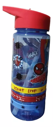 Botella Vaso Pp 500 Ml Goma Eva Spiderman Marvel Avengers