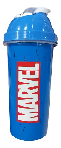 Vaso/botella Milkshake 580ml Plástico Capitan America Marvel