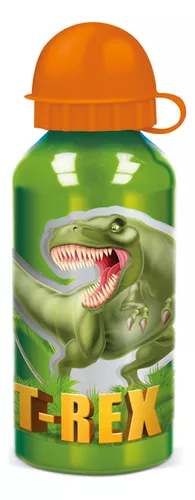 Botella Infantil De Aluminio Dinosaurio 400 Ml Original