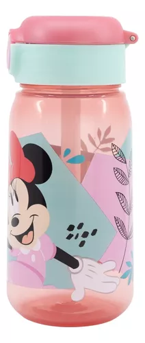 Botella Plástica Active Pajita Botón Apertura 510 Ml Minnie