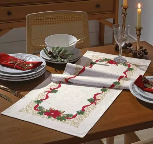 Mantel Sendero De Mesa 35 X 100 Navidad Año Nuevo Navideño