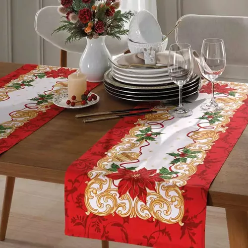 Mantel Sendero De Mesa 35 X 100 Navidad Año Nuevo Navideño