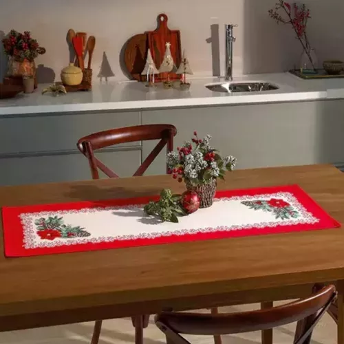 Mantel Sendero De Mesa 35 X 100 Navidad Año Nuevo Navideño