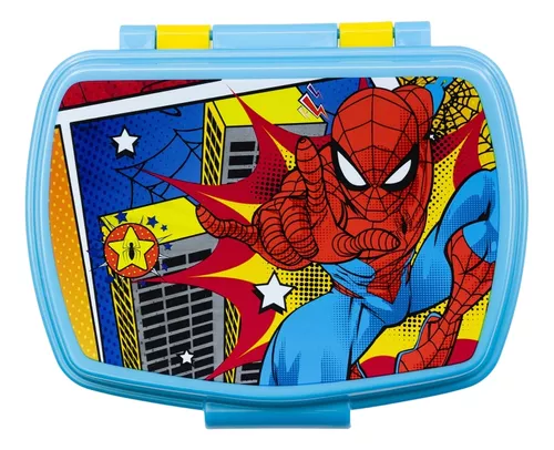 Lonchera Vianda Spiderman 18x12x6 Cm Escolar Plástica