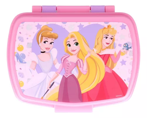 Lonchera Vianda Pricnesas Disney 18x12x6 Cm Escolar Plástica