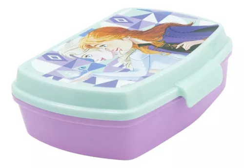 Lonchera Vianda Frozen Elsa Ana 18x12x6 Cm Escolar Plástica