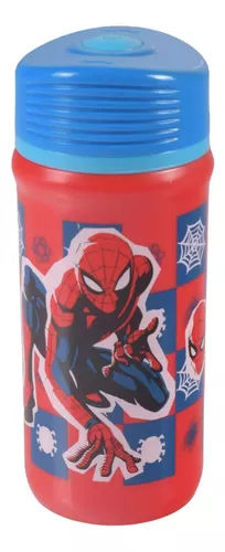 Botella Plástica Spiderman Twister 390 Ml Libre Bpa