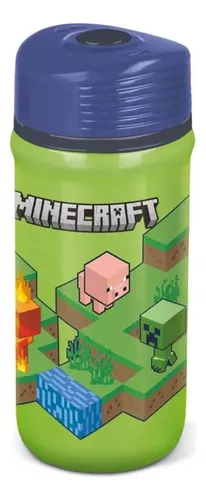 Botella Plástica Minecraft Twister 390 Ml Libre Bpa