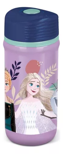 Botella Plástica Frozen Elsa Ana Twister 390 Ml Libre Bpa