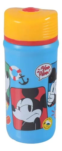 Botella Plástica Mickey Mouse Twister 390 Ml Libre Bpa