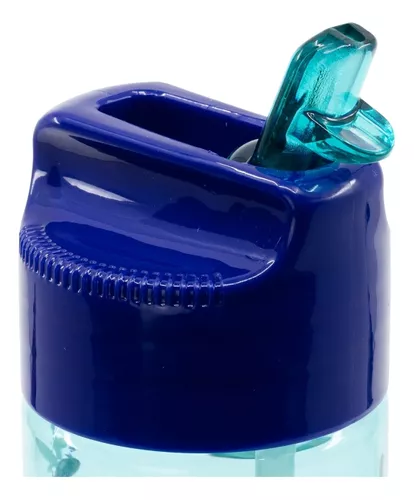 Botella Tritán Bluey Perro 430 Ml Con Pajita Libre Bpa