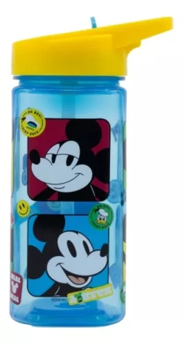 Botella Stor Cuadrada 510 Ml Mickey Mouse Rebatible