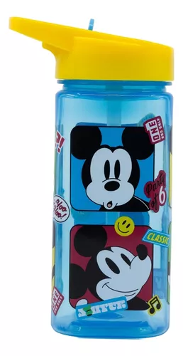 Botella Stor Cuadrada 510 Ml Mickey Mouse Rebatible