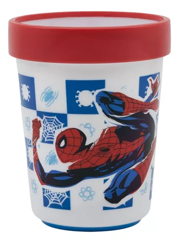 Vaso Plástico Bicolor Spiderman Infantil 260 Ml Stor