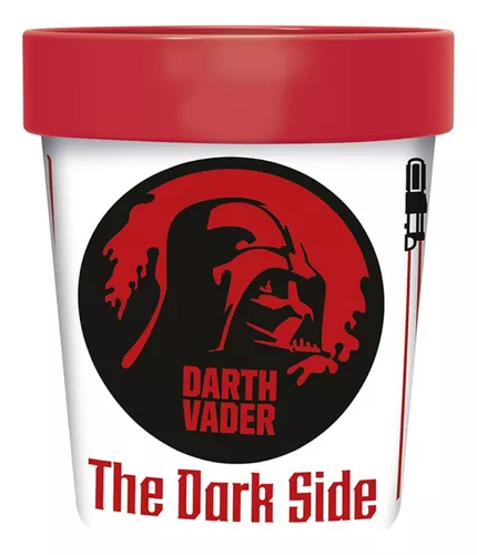 Vaso Plástico Bicolor Star Wars Para Microondas 260 Ml