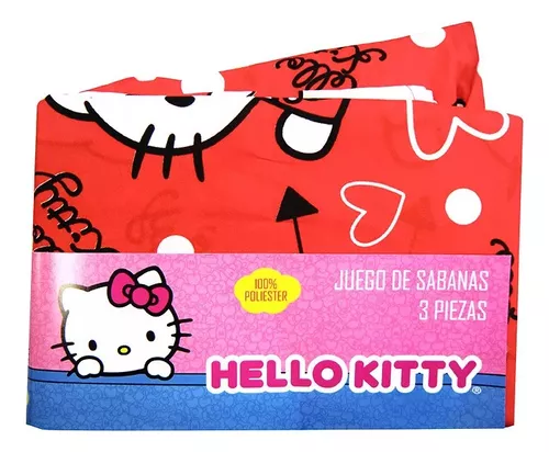 Juego Sábanas 1 Plaza Hello Kitty Original Y Oficial