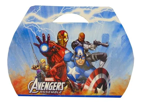 Pack X 10 Cajas Sorpresitas Avengers Original Cotillón