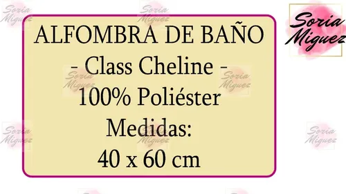 Alfombra De Baño Class Cheline - S D -