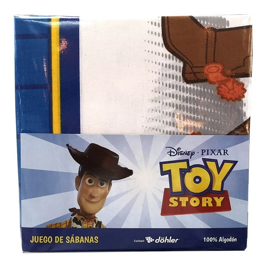 Juego Sábanas 1 Plaza 100% Algodón Toy Story Original