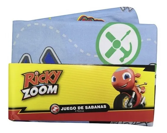 Juego Sábanas 1 Plaza Ricky Zoom Original Y Oficial