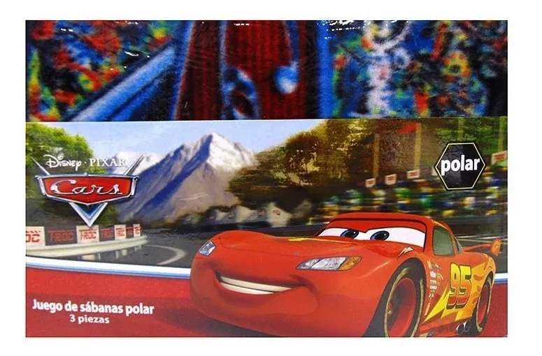 Juego Sábanas 1 Plaza Polar Cars Original Y Oficial