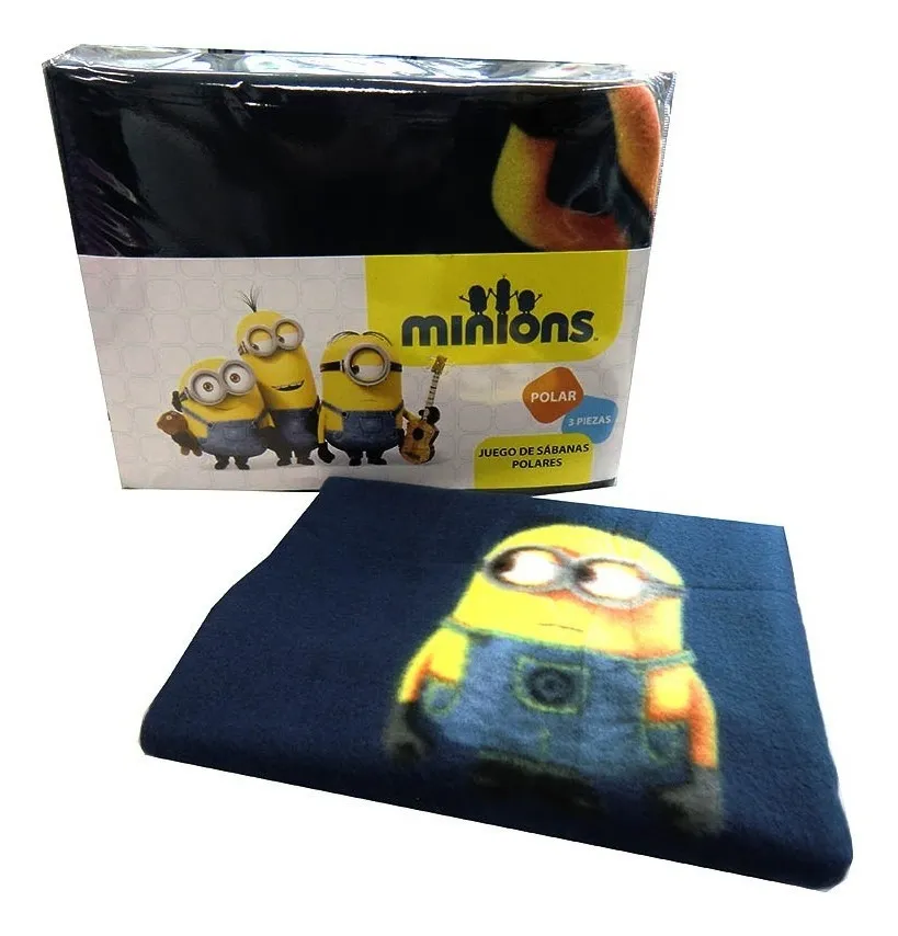 Juego Sábanas 1 Plaza Polar Minions Original Y Oficial