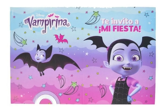 Pack 10 Invitaciones Cumpleaños Vampirina Original Cotillón