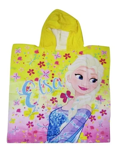 Bata Poncho Con Capucha 60 X 120 Cm Niños Frozen Original