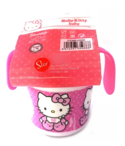 Vaso Entrenador Top 250 Ml Hello Kitty Original Y Oficial