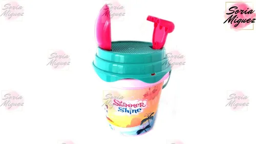 Balde Playa Y Accesorios Shimmer & Shine Original Y Oficial