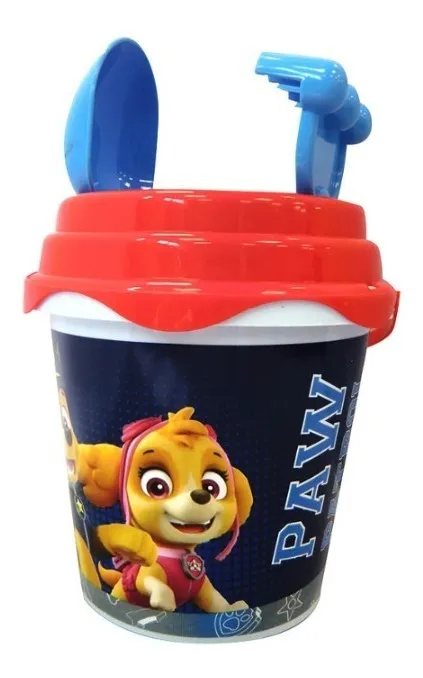 Balde De Playa Con Accesorios Paw Patrol Original Y Oficial