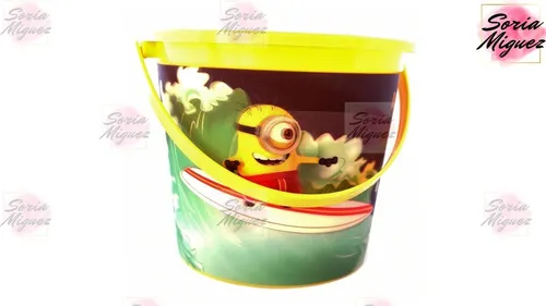 Balde Para Playa 3d Minions Original Y Oficial - Disney