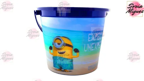 Balde Para Playa 3d Minions Original Y Oficial - Disney